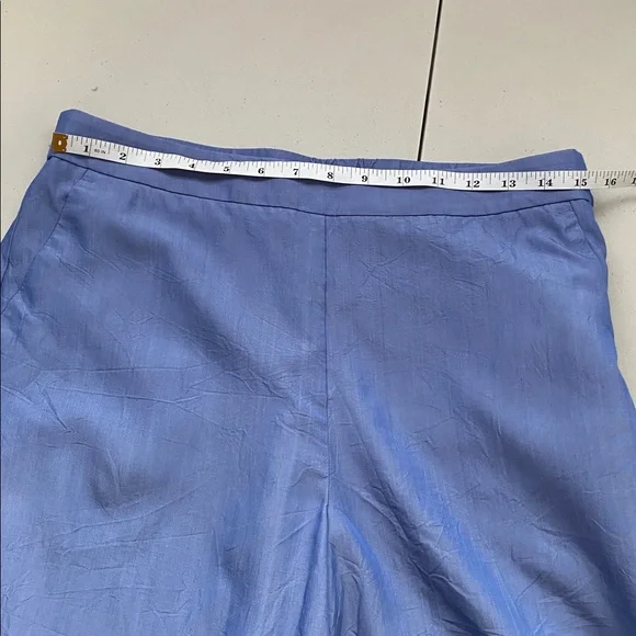 Banana Republic silk blend Light Blue Women's Shorts size 8 - Picture 6 of 10
